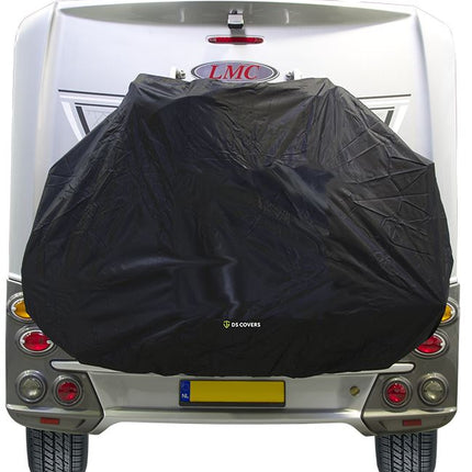 Fietsdragerhoes DS Covers STAR met gevarenbordhouder - zwart