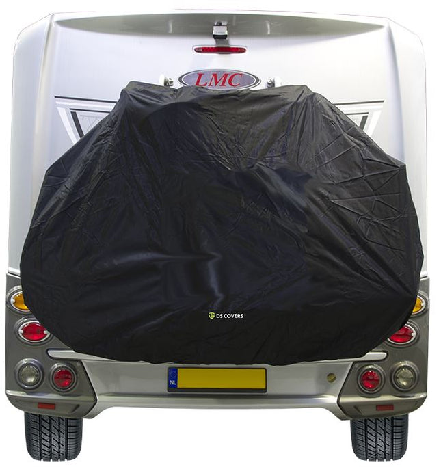 Fietsdragerhoes DS Covers STAR met gevarenbordhouder - zwart