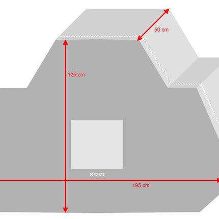Fietsdragerhoes DS Covers EAGLE II - geschikt voor 2 fietsen - zwart