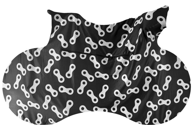 Fietssok DS Covers CHAINS - geschikt voor op de fietsdrager - zwart