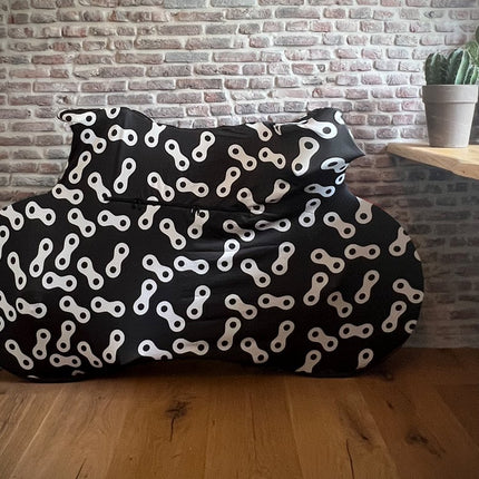 Fietssok DS Covers CHAINS - geschikt voor op de fietsdrager - zwart