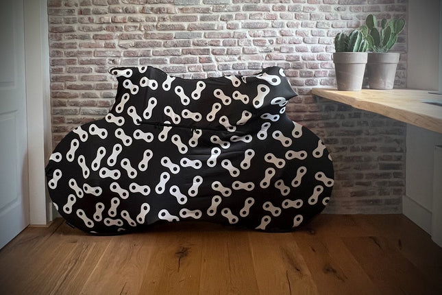 Fietssok DS Covers CHAINS - geschikt voor op de fietsdrager - zwart