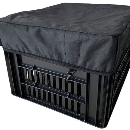 Bicycle crate cover DS Covers Crate M (crates up to 35 to 45 cm) - black