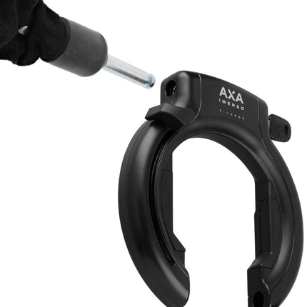 Set Ringslot Axa Imenso XL +insteekketting Axa ULC 130 + zadeltas - zwart - afbeelding 3