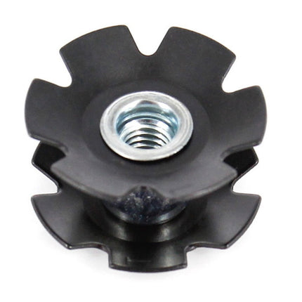 Balhoofd Plug 11-8 inch Ster ALU Zwart