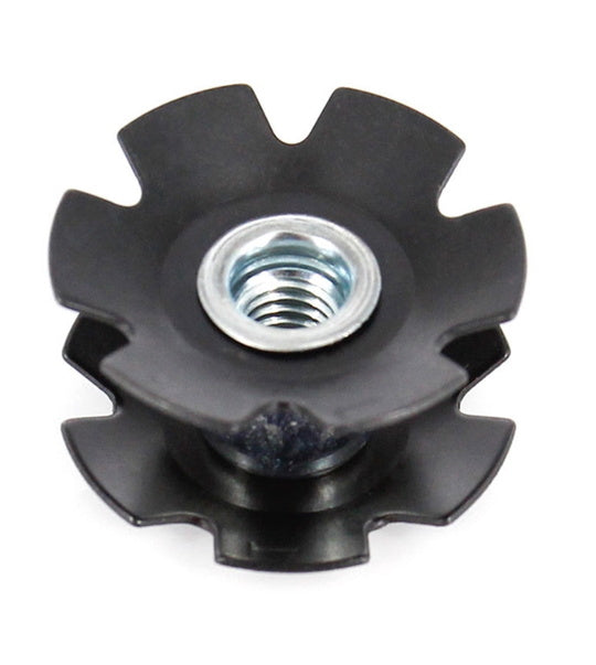 Balhoofd Plug 11-8 inch Ster ALU Zwart