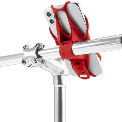Telefoonhouder Bone Bike Tie 3 voor stuurbevestiging - rood