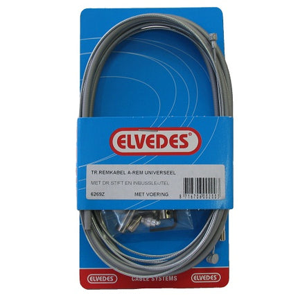 Achterremkabel Trommel compleet Elvedes TA15-6269 - zilver