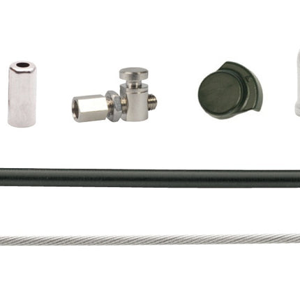 Rollerbrake kabelkit Elvedes BR-IM85/81/55/45 1700mm / 2250mm RVS - zwart (op kaart)