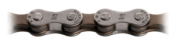 Ketting 7 speed KMC Z7  1/2 x 3/32" - zilverbruin
