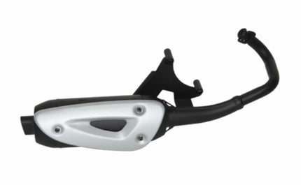 exhaust tecno standard model straight (made in EU) black sr piaggio engine