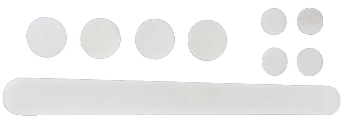 Stickerset voor de bescherming van het frame/vork RMS 9-delig - transparant