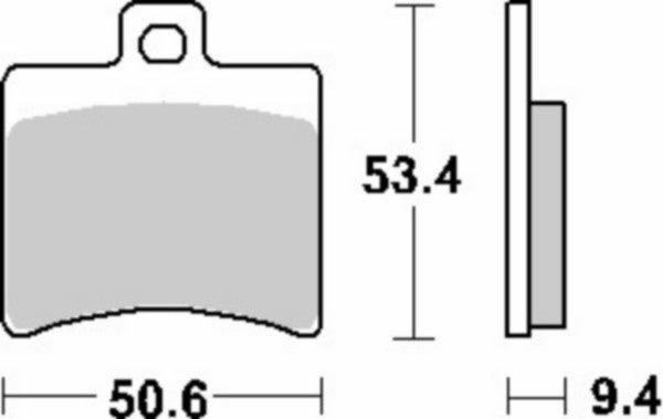 jeu de plaquettes de frein SBS arrière SR2000 152HF