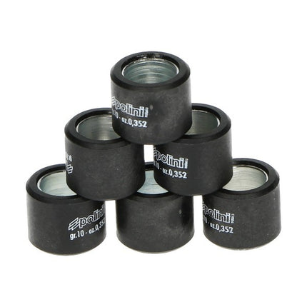 Variator roller set Polini 10.4gr 20x17mm GTS Super 300cc, MP3-300cc, Runner 180cc, Runner 200cc 242.170