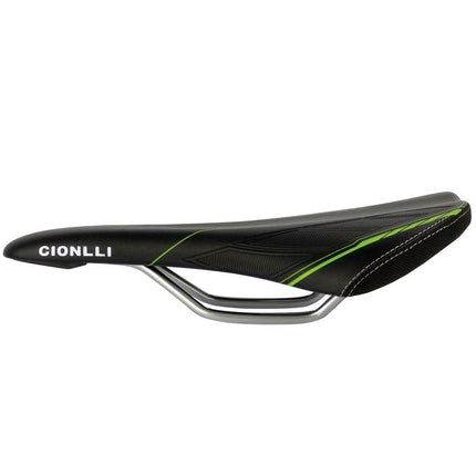 Fietszadel voor racefiets MicroFi - zwart/groen