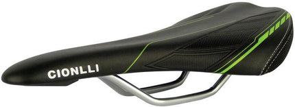Fietszadel voor racefiets MicroFi - zwart/groen
