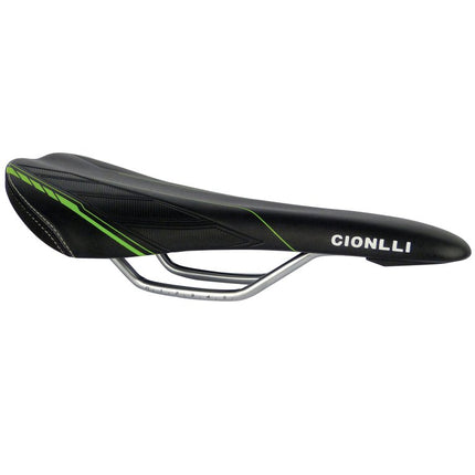 Fietszadel voor racefiets MicroFi - zwart/groen
