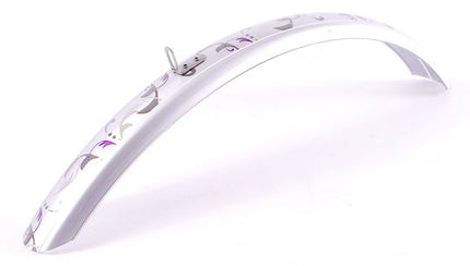 Spatbord Voor 26" Zilver MET Print