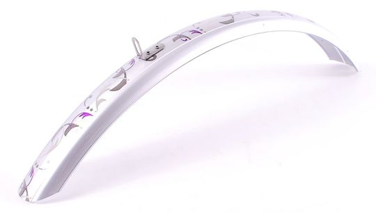 Spatbord Voor 26" Zilver MET Print