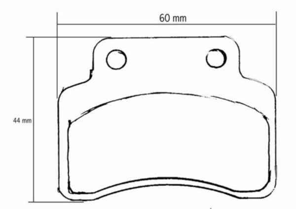 jeu de plaquettes de frein sbs pour cpi, generic, heroism, ideo, keeway, tgb, xor 141hf