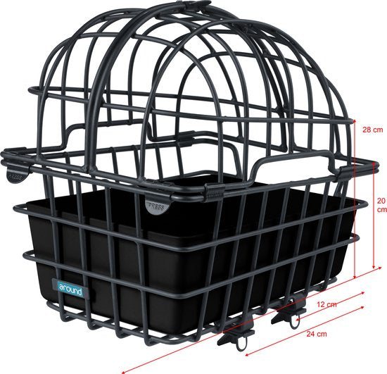 Fiets accesoires -  Hondenfietsmand LUNA XL, achterop