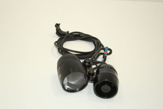 Fiets koplamp B&M Lumotec IQ-X DC M/HOORN 6-60V DC Zwart