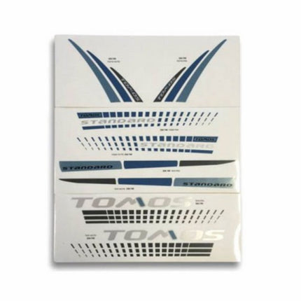 stickerset tomos 2015 zwart/blauw standard 080100