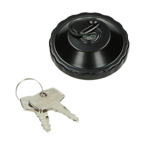 Bouchon de réservoir d'essence DMP + serrure 30mm noir Camino, Puch, Tomos