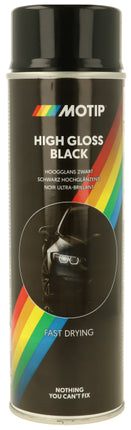 Spray paint 5Motip 500 ml - black satin gloss
