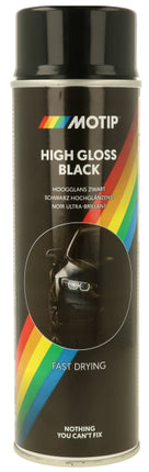 Bombe aérosol Motip 500ml Noir Brillant