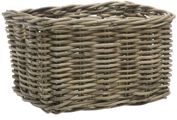 Rotan fietsmand New Looxs Brisbane Medium 23 liter 39 x 27 x 22 cm - grijs