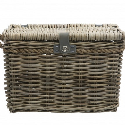 Rotan fietsmand New Looxs Melbourne Large 45 liter 45 x 33 x 31 cm - grijs