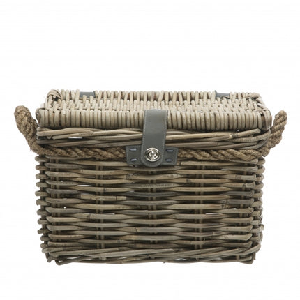 Rotan fietsmand New Looxs Melbourne Medium 24 liter 38 x 27 x 24 cm - grijs
