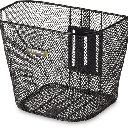 Fietsmand Basil Bremen 34 x 25 x 28 cm - inclusief vast montagesysteem - zwart