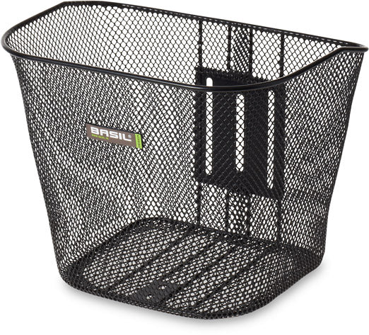 Fietsmand Basil Bremen 34 x 25 x 28 cm - inclusief vast montagesysteem - zwart