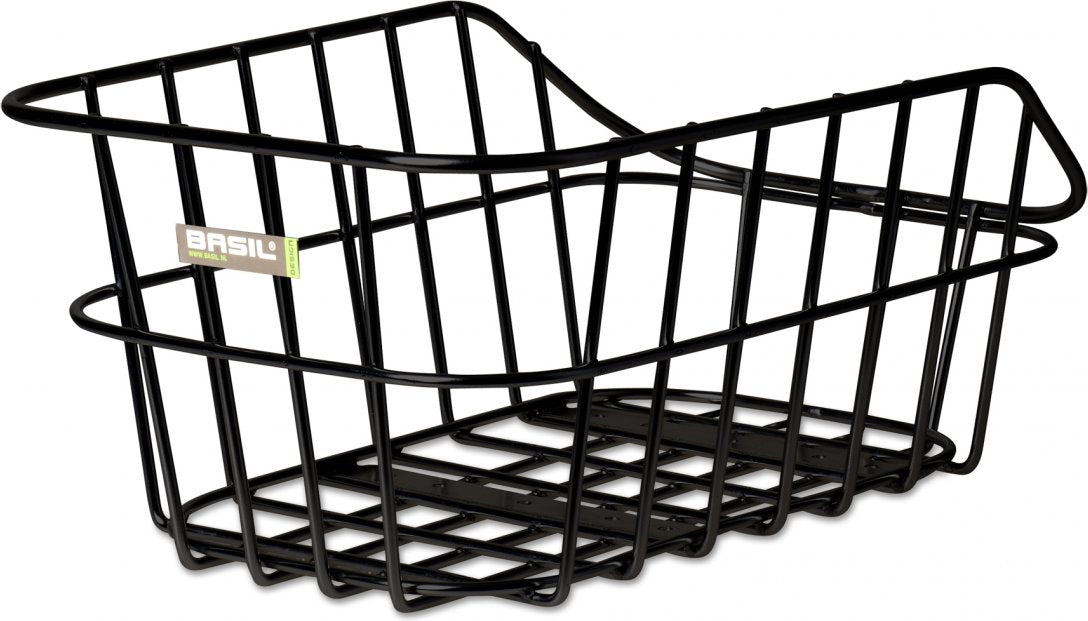 Fietsmand Basil Cento met dragerbevestiging 45 x 33 x 21 cm - aluminium