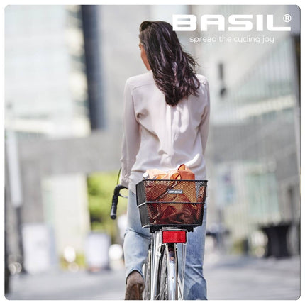 Fietsmand Basil Cento met WSL-systeem 45 x 31 x 22 cm - zwart