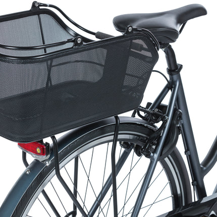 Fietsmand Basil Cento Tech Fiber Nordlicht (met MIK-adapterplaat) - solid zwart