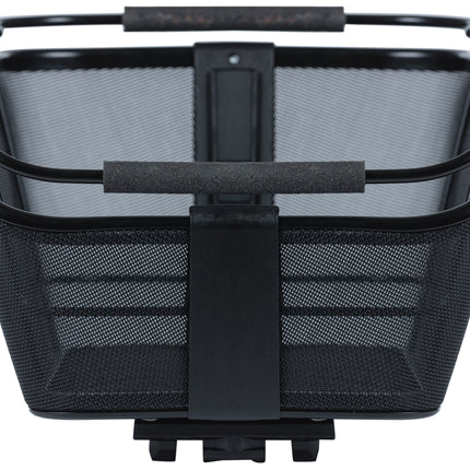 Fietsmand Basil Cento Tech Fiber Nordlicht (met MIK-adapterplaat) - solid zwart