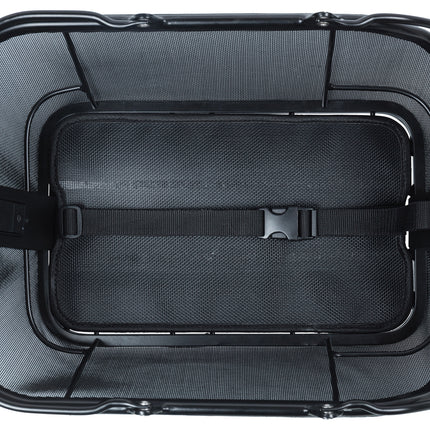 Fietsmand Basil Cento Tech Fiber Nordlicht (met MIK-adapterplaat) - solid zwart