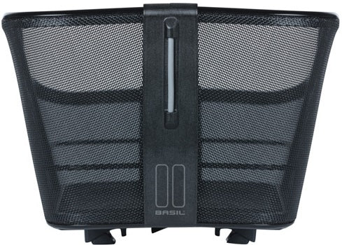 Fietsmand Basil Cento Tech Fiber WSL met bagagedragerbevestiging 21 liter 46 x 34 x 25  cm - solid zwart