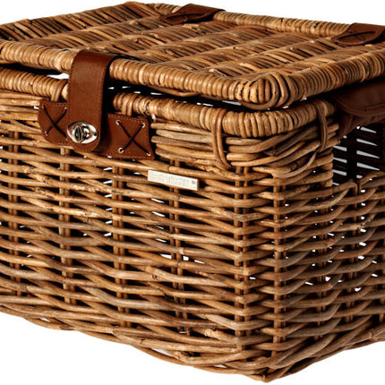 Rotan fietsmand Basil Denton medium 39 x 27 x 25 cm - nature brown