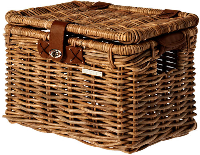 Rotan fietsmand Basil Denton medium 39 x 27 x 25 cm - nature brown