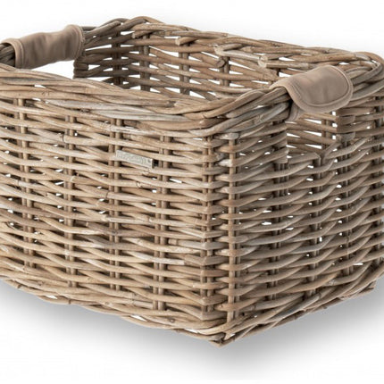 Rotan fietsmand Basil Dorset medium 27 x 39 x 21 cm - nature grey