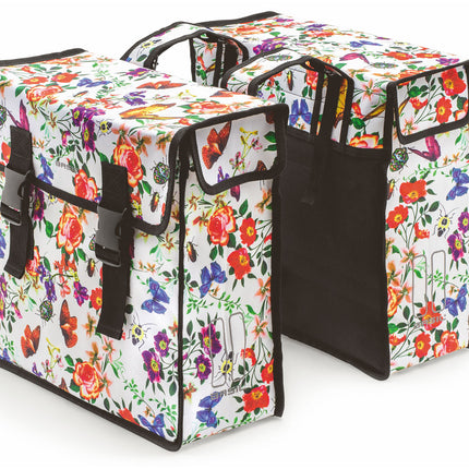 Dubbele fietstas Basil Mara XL 35 liter 37 x 15 x 44 cm - meadow