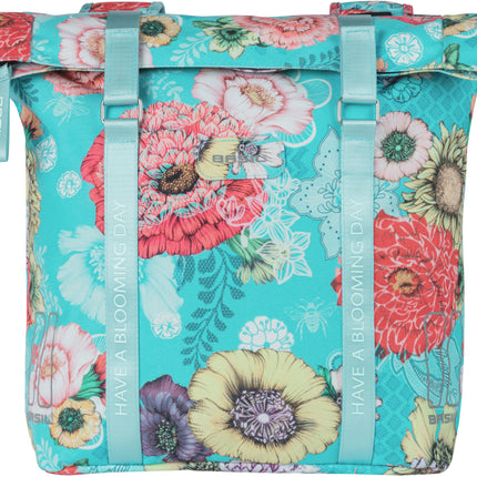 Dubbele fietstas Basil Bloom Field Double 35 liter 30 x 15 x 33 cm - sky blue