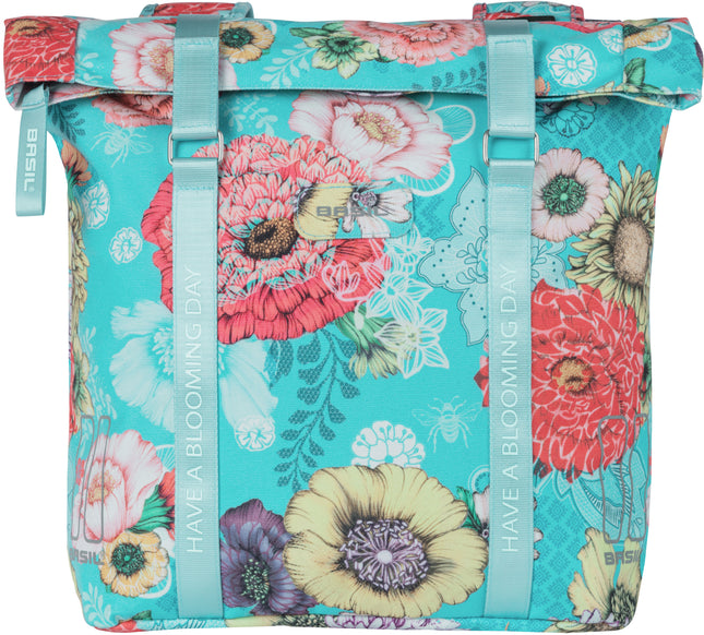 Dubbele fietstas Basil Bloom Field Double 35 liter 30 x 15 x 33 cm - sky blue