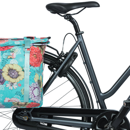 Dubbele fietstas Basil Bloom Field Double 35 liter 30 x 15 x 33 cm - sky blue