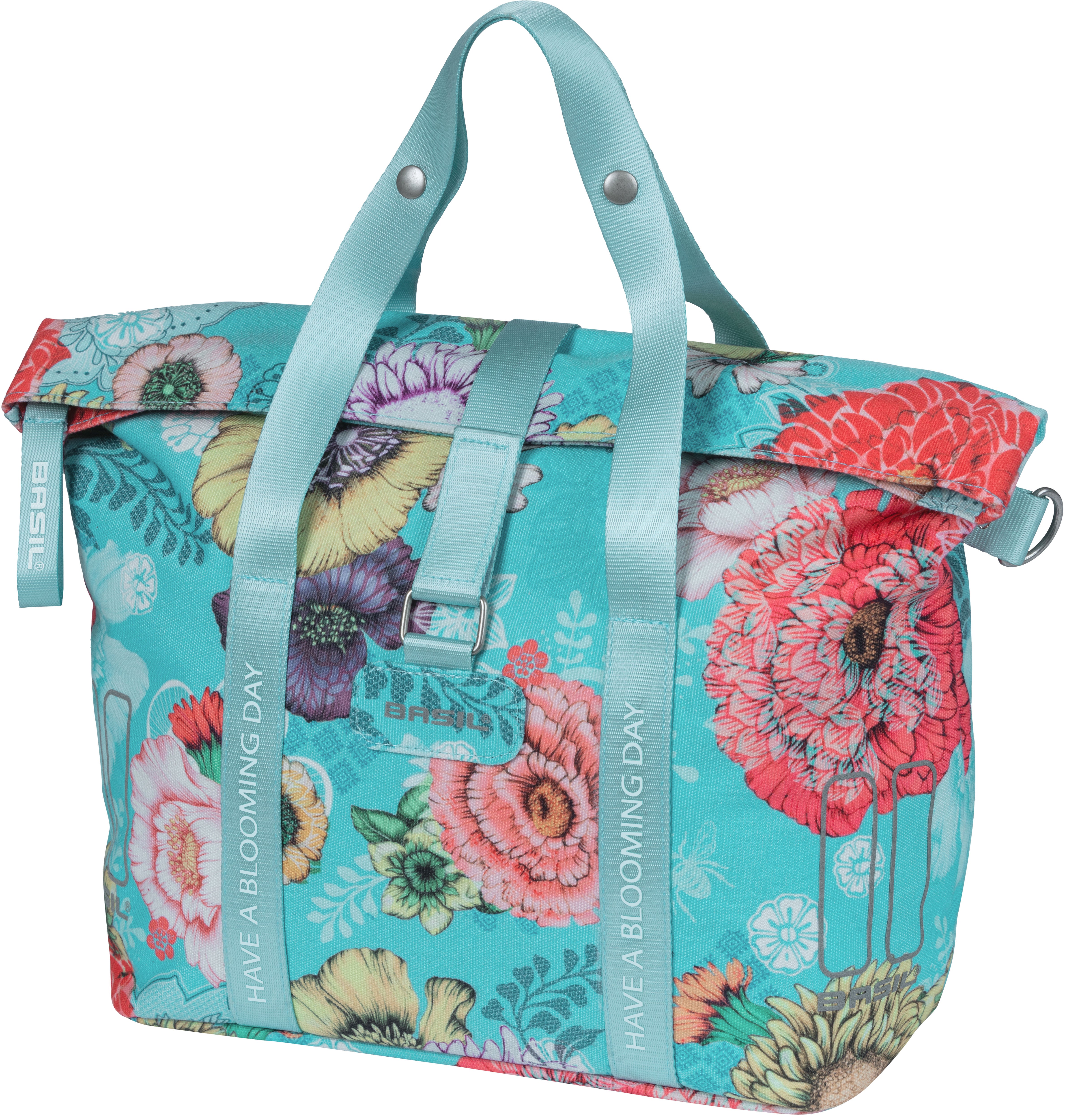 Stuurtas Basil Bloom Field KF-hook 11 liter 29 x 15 x 26 cm - honey yellow
