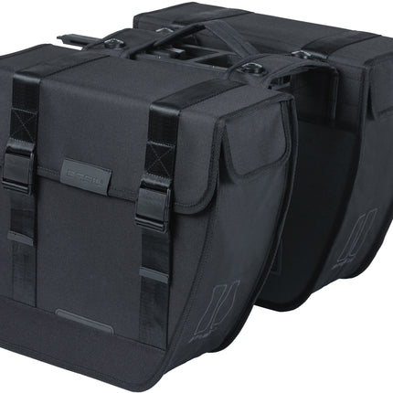 Dubbele fietstas Basil Tour Double MIK 28 liter 34 x 14 x 34 cm - zwart